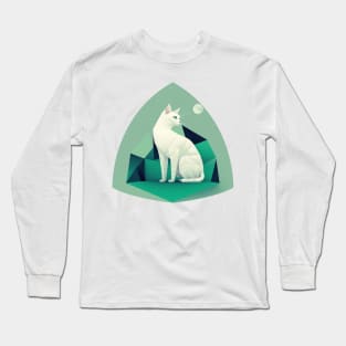 Dreamy White Kitty Long Sleeve T-Shirt